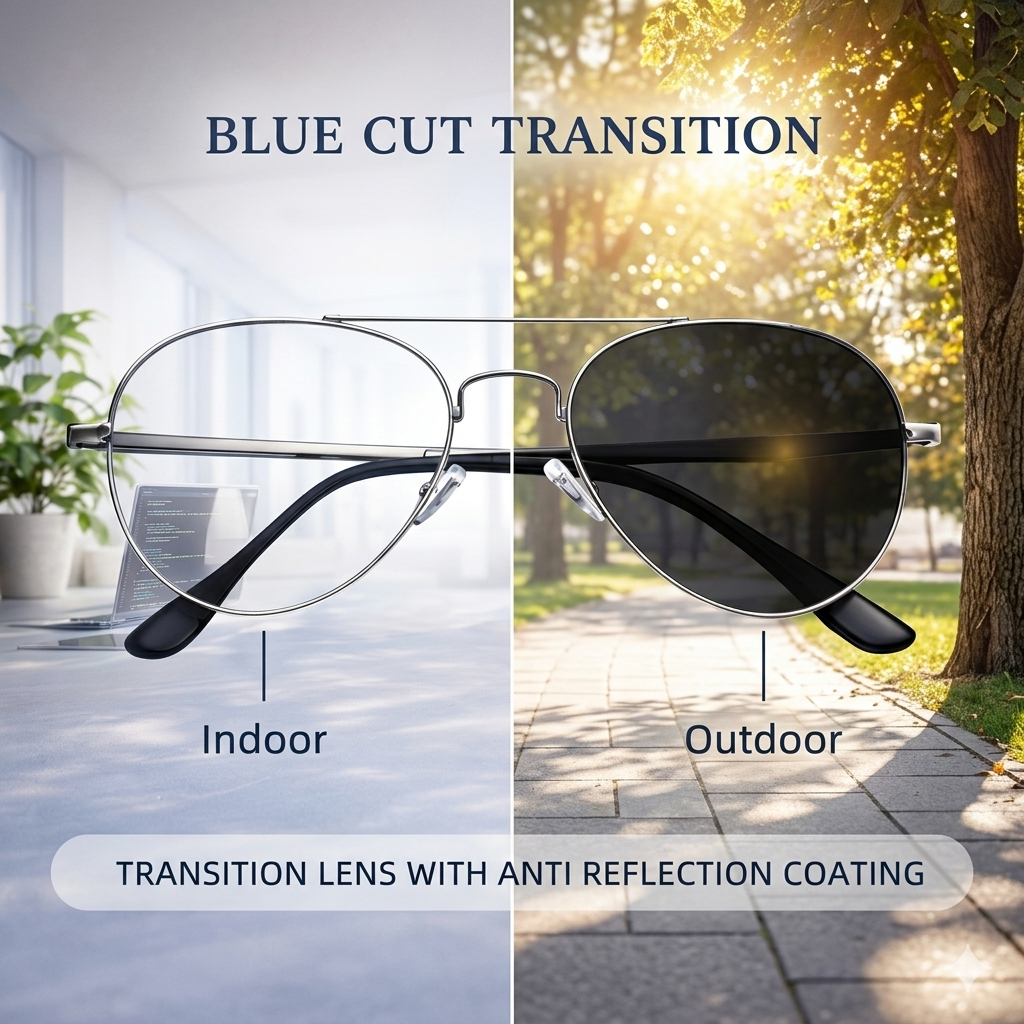 Transition with Anti-Blue Light (Transition + Blue Cut)
